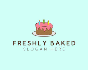 Sweet Birthday Cake logo design