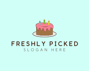 Sweet Birthday Cake logo design