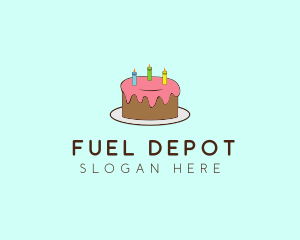 Sweet Birthday Cake logo design