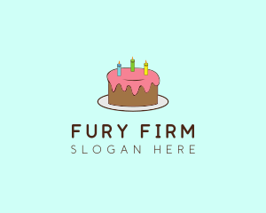 Sweet Birthday Cake logo design