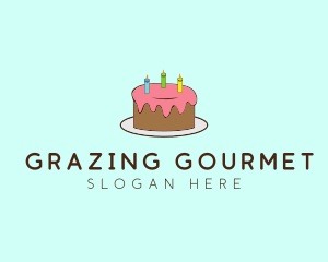 Sweet Birthday Cake logo design