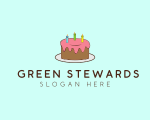 Sweet Birthday Cake logo design