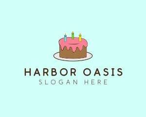 Sweet Birthday Cake logo design