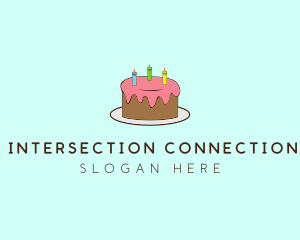 Sweet Birthday Cake logo design