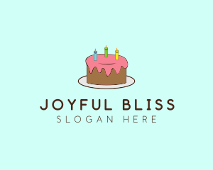 Sweet Birthday Cake logo design