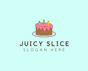 Sweet Birthday Cake logo design