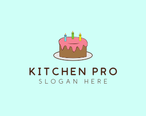 Sweet Birthday Cake logo design