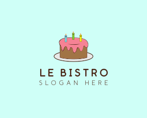 Sweet Birthday Cake logo design