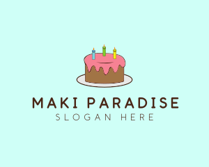 Sweet Birthday Cake logo design