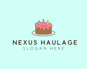 Sweet Birthday Cake logo design