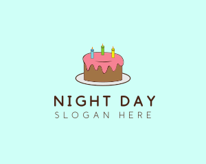 Sweet Birthday Cake logo design