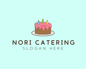 Sweet Birthday Cake logo design