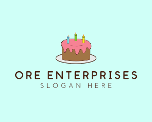 Sweet Birthday Cake logo design