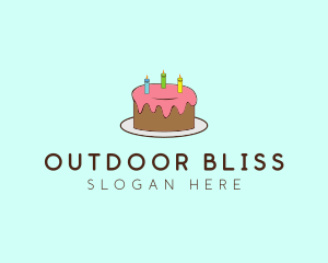 Sweet Birthday Cake logo design