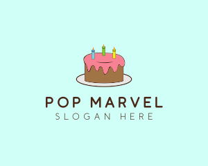 Sweet Birthday Cake logo design