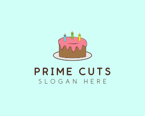 Sweet Birthday Cake logo design