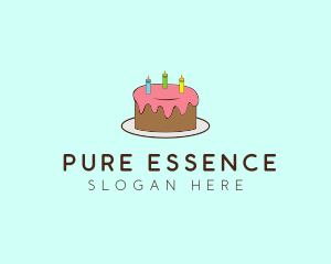 Sweet Birthday Cake logo design