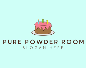 Sweet Birthday Cake logo design