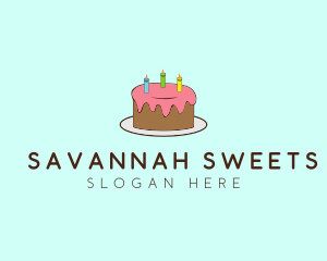 Sweet Birthday Cake logo design