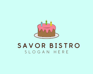 Sweet Birthday Cake logo design