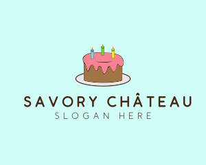 Sweet Birthday Cake logo design