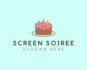 Sweet Birthday Cake logo design