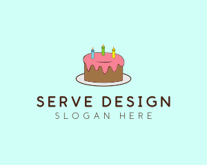 Sweet Birthday Cake logo design