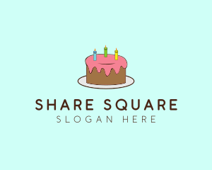 Sweet Birthday Cake logo design