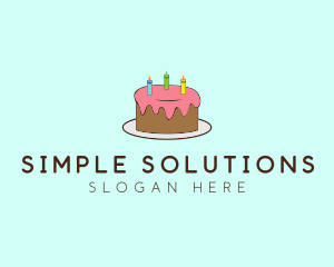 Sweet Birthday Cake logo design