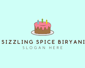 Sweet Birthday Cake logo design