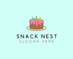 Sweet Birthday Cake logo design