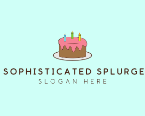 Sweet Birthday Cake logo design