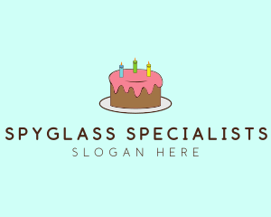 Sweet Birthday Cake logo design