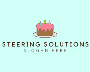 Sweet Birthday Cake logo design