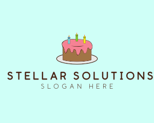 Sweet Birthday Cake logo design