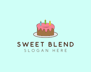 Sweet Birthday Cake logo design