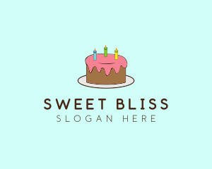 Sweet Birthday Cake logo design