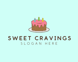 Sweet Birthday Cake logo design