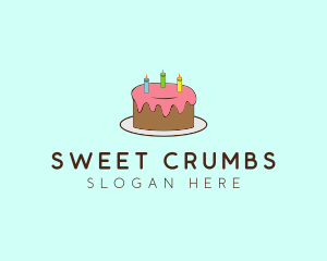 Sweet Birthday Cake logo design