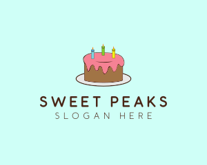 Sweet Birthday Cake logo design