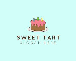 Sweet Birthday Cake logo design