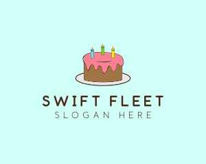 Sweet Birthday Cake logo design