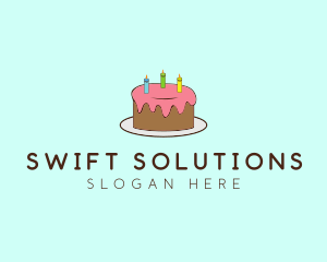 Sweet Birthday Cake logo design