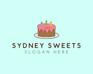 Sweet Birthday Cake logo design