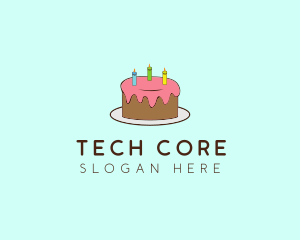 Sweet Birthday Cake logo design