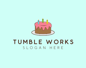 Sweet Birthday Cake logo design