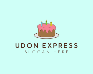 Sweet Birthday Cake logo design