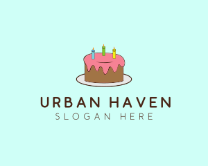 Sweet Birthday Cake logo design