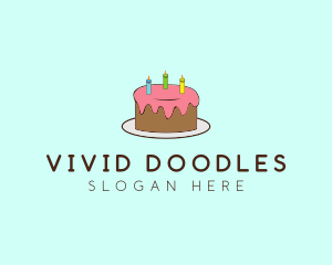 Sweet Birthday Cake logo design