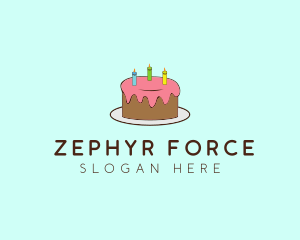 Sweet Birthday Cake logo design